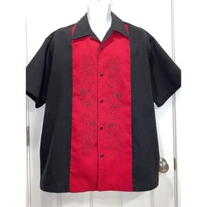 Steady Last Call Men's 2X Pin Up Girl Martini Bowling Shirt